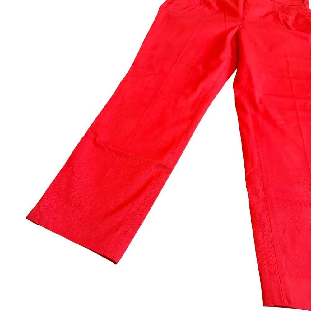 J. Crew Martie Red Ankle Length Trousers Slacks Pants Office Everyday Size 6 NWT